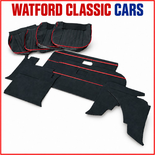 Mgb roadster black red - mgb, black/red