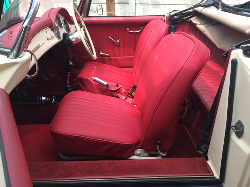 Mgb roadster red leather - mgb,