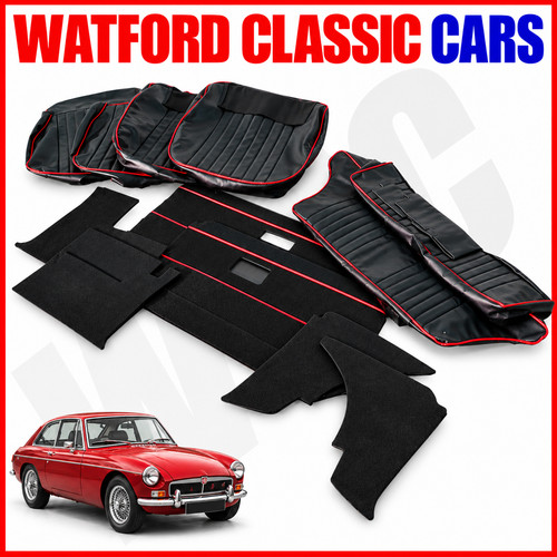 Mgb seat covers front - gt,
